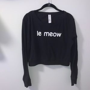 Le Meow crop top